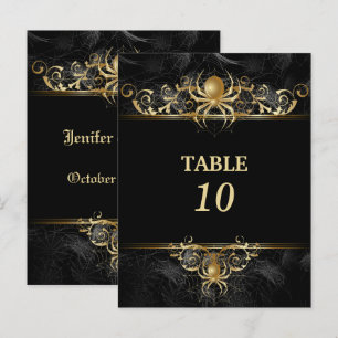 Halbeheliche Tischnummer Postkarte