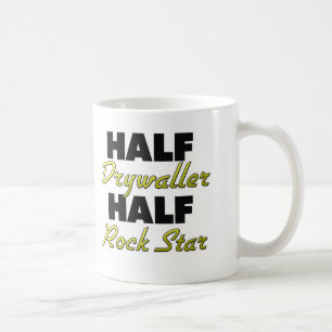 Halber Drywaller halber Rockstar Tasse