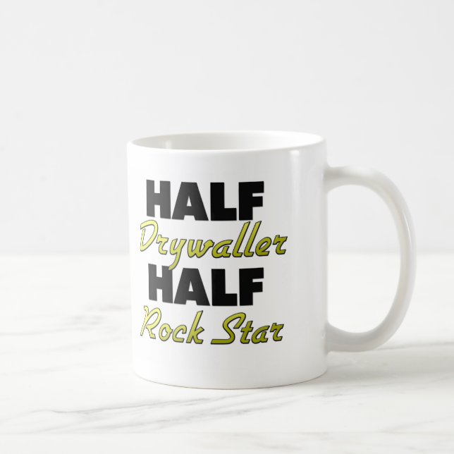 Halber Drywaller halber Rockstar Tasse (Rechts)