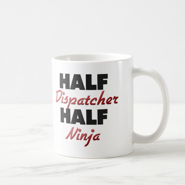 Halber Fahrdienstleiter halbes Ninja Tasse (Rechts)