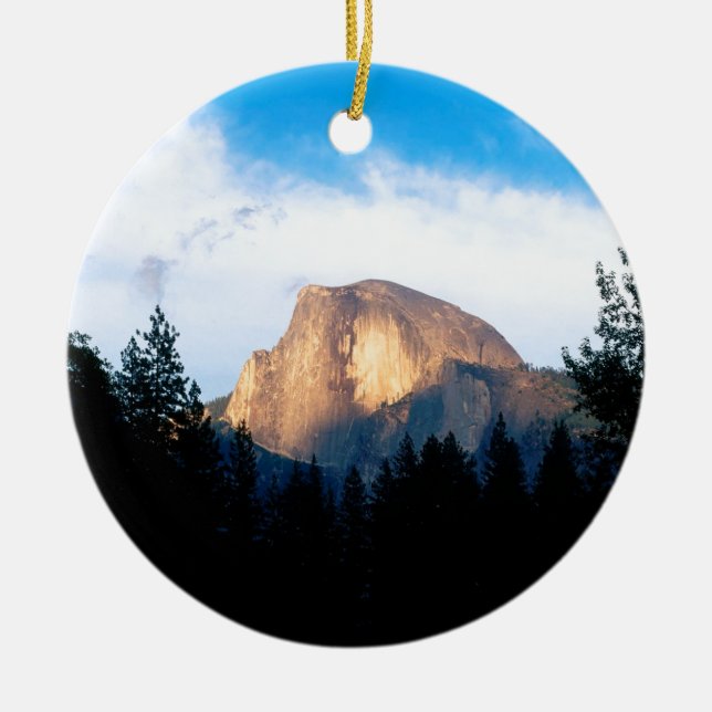 Halber Hauben-Park Yosemite Keramik Ornament (Vorne)