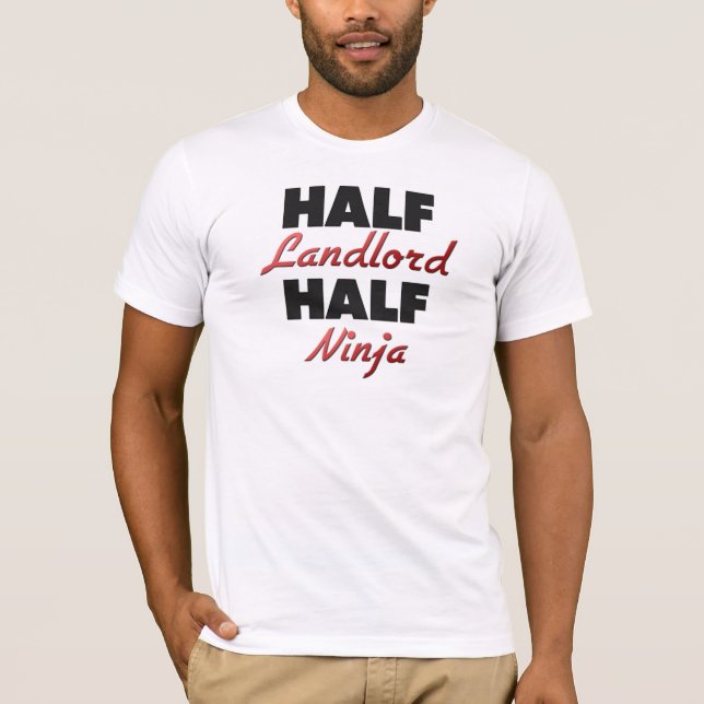 Halber Hauseigentümer halbes Ninja T-Shirt (Vorderseite)