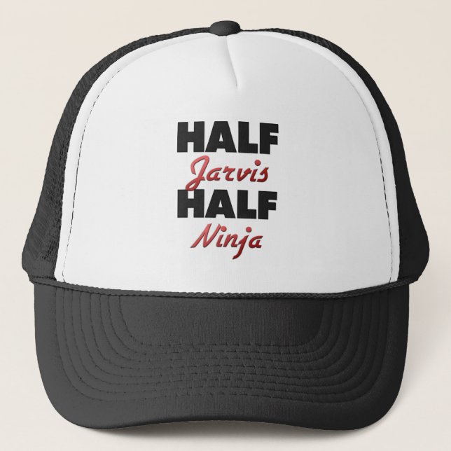 Halber Jarvis halbes Ninja Truckerkappe (Vorderseite)