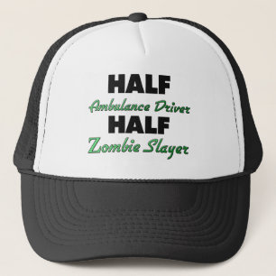 Halber Krankenwagen-Fahrer-halber ZombieSlayer Truckerkappe