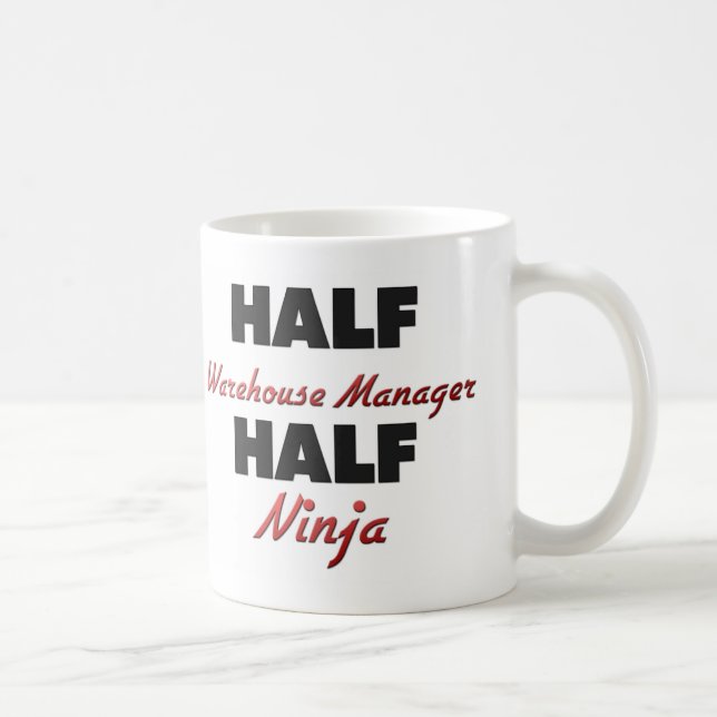 Halber Lager-Manager halbes Ninja Kaffeetasse (Rechts)