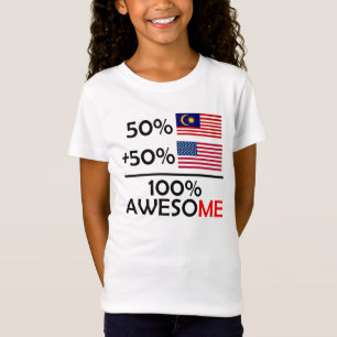 Halber malaysischer halber Amerikaner T-Shirt
