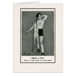 Halber Mann-halbe Frau Adams u. Eves