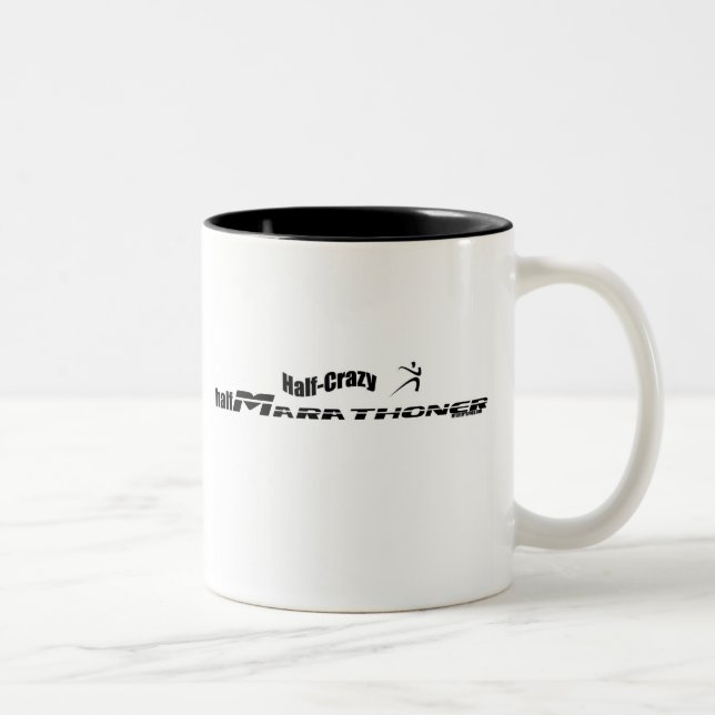 HALBER MARATHONER ZWEIFARBIGE TASSE (Rechts)