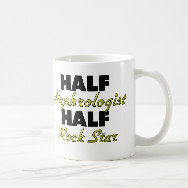 Halber Nephrologe-halber Rockstar Tasse (Rechts)