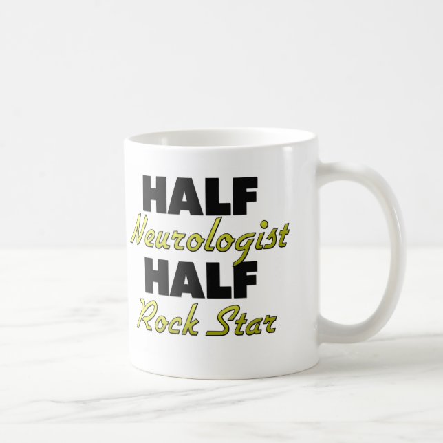Halber Neurologe-halber Rockstar Kaffeetasse (Rechts)