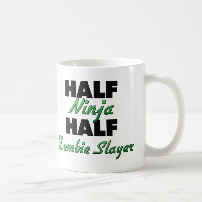 Halber Ninja halber ZombieSlayer Tasse (Rechts)