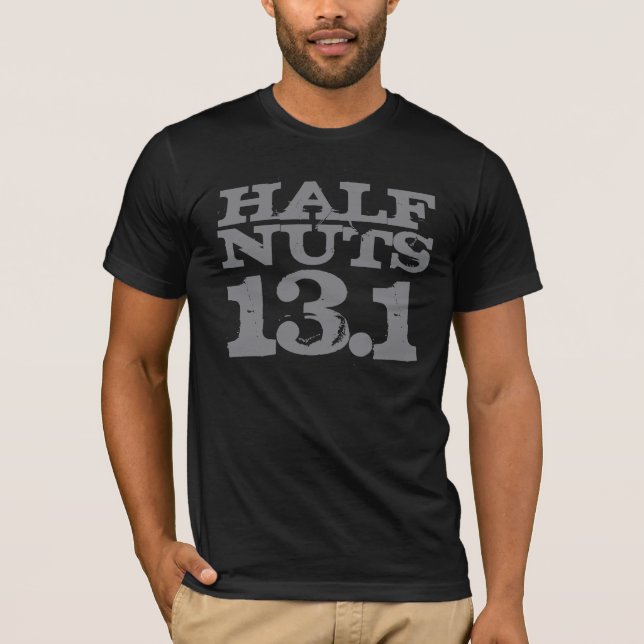 Halber nuts Halbmarathon T-Shirt (Vorderseite)