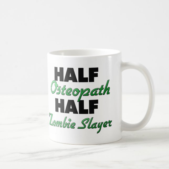 Halber Osteopath-halber ZombieSlayer Tasse (Rechts)