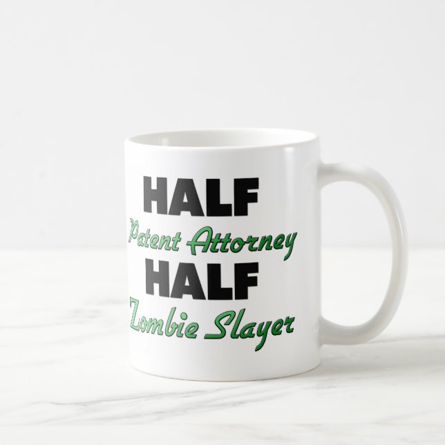 Halber Patentanwalt-halber ZombieSlayer Tasse (Rechts)