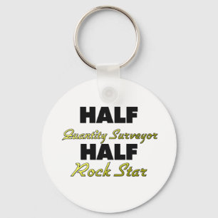 Halber Quantitäts-Feldmesser-halber Rockstar Schlüsselanhänger