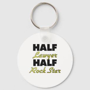 Halber Rechtsanwalt-halber Rockstar Schlüsselanhänger