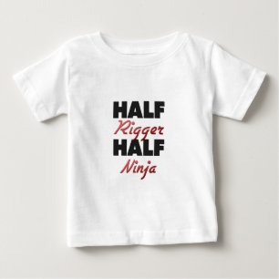 Halber Rigger halbes Ninja Baby T-shirt