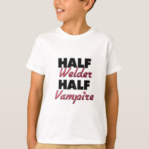 Halber Schweißer-halber Vampir T-Shirt
