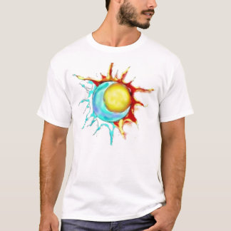 halber Sonne-Halbmond T-Shirt