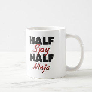 Halber Spion halbes Ninja Kaffeetasse