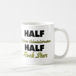 Halber Systemverwalter-halber Rockstar Tasse