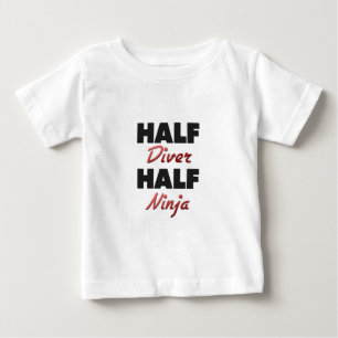 Halber Taucher halbes Ninja Baby T-shirt
