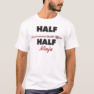 Halber Umwelterhaltung-Offizier halbes Ninja T-Shirt