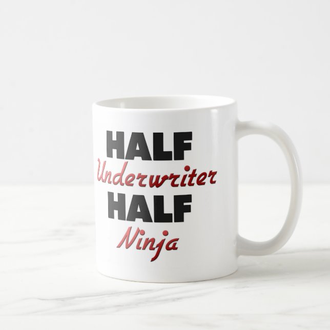 Halber Versicherer halbes Ninja Tasse (Rechts)