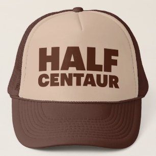 HALBER ZENTAUR-Spaßslogan-Fernlastfahrerhut Truckerkappe