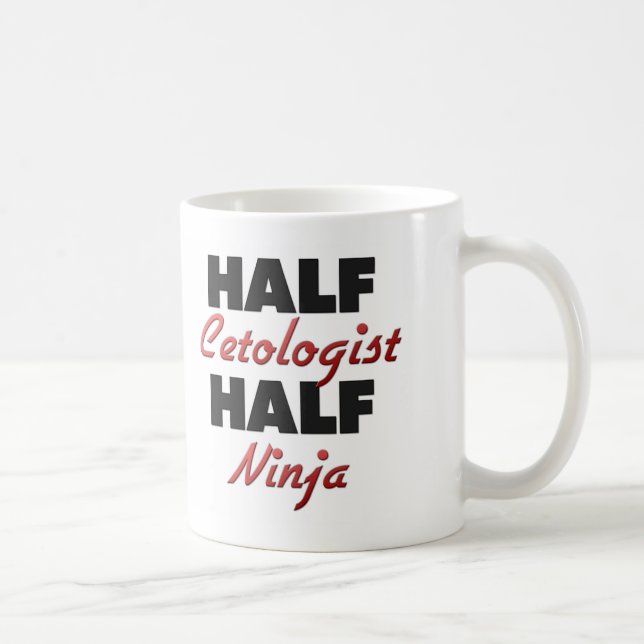 Halbes Cetologist halbes Ninja Tasse (Rechts)