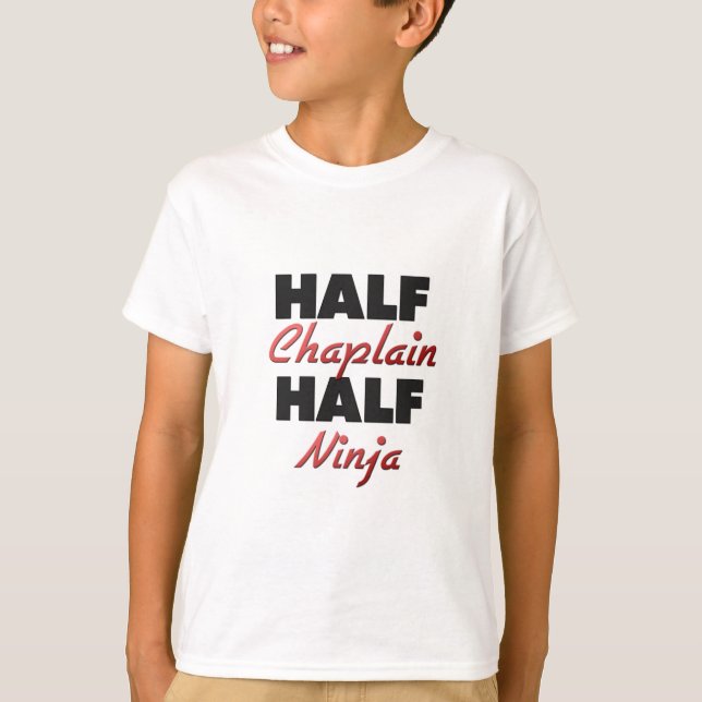 Halbes Geistliches halbes Ninja T-Shirt (Vorderseite)