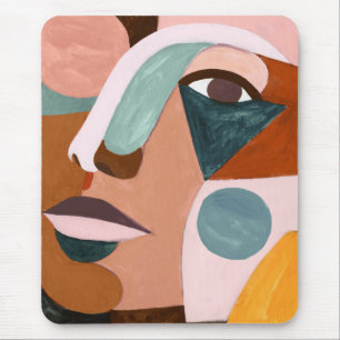 Halbes Gesicht Geos Mousepad