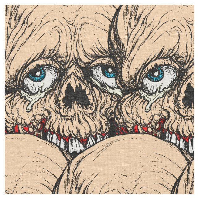 HALBES GESICHT STOFF (Nahaufnahme)