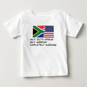 Halbes südafrikanisches vollständig fantastische baby t-shirt