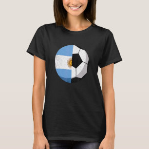 Halbfinale der argentinischen Flagge Halbfußball-F T-Shirt