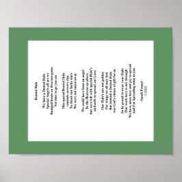 Halbgedicht 8.5 x 11 Blatt (Matte) Poster