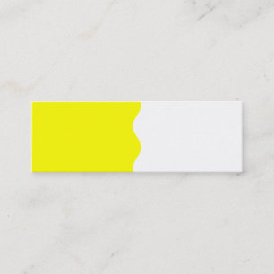 Halbgelb Mini Visitenkarte