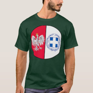 Halbgriechisch 50 Polnische Genealogie Kuchen Präm T-Shirt