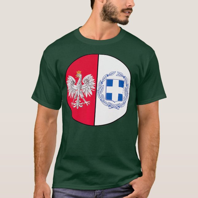 Halbgriechisch 50 Polnische Genealogie Kuchen Präm T-Shirt (Vorderseite)
