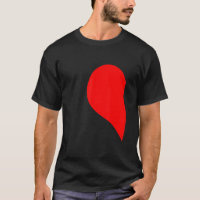 Halbherz linksseitiges Liebespaar Camisa Parej