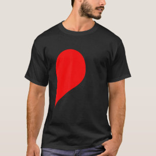 Halbherz rechte Liebe Paar Camisa Pare T-Shirt