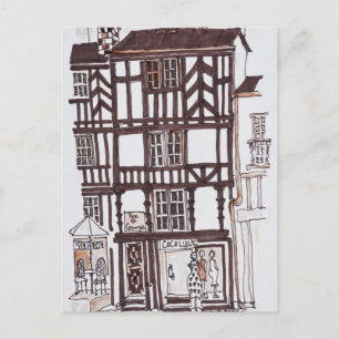 Halbholz-Gebäude   Rennes, Bretagne, Frankreich Postkarte