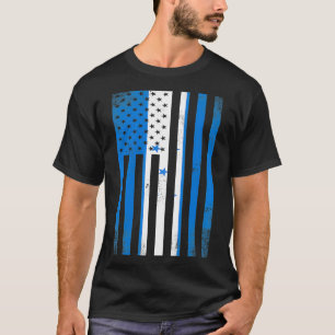 Halbhonduranische Flagge Vintag American Inside Me T-Shirt