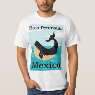Halbinsel Baja Mexico Reiseplakat T-Shirt