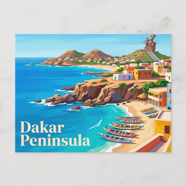 Halbinsel Dakar Senegal Postkarte (Vorderseite)