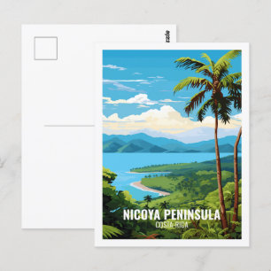 Halbinsel Nicoya Costa Rica Berühmter Reiseort Postkarte