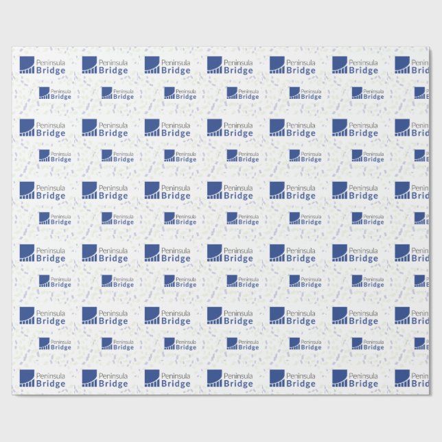 Halbinselbrücke: großes Logo-Geschenkpapier Geschenkpapier (Flach)