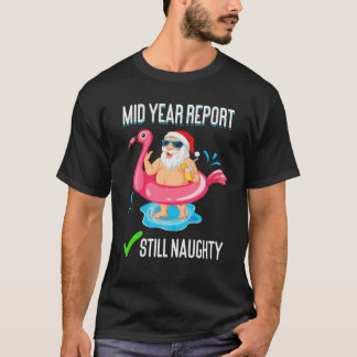 Halbjahresbericht immer noch unheimlich Santa Flam T-Shirt