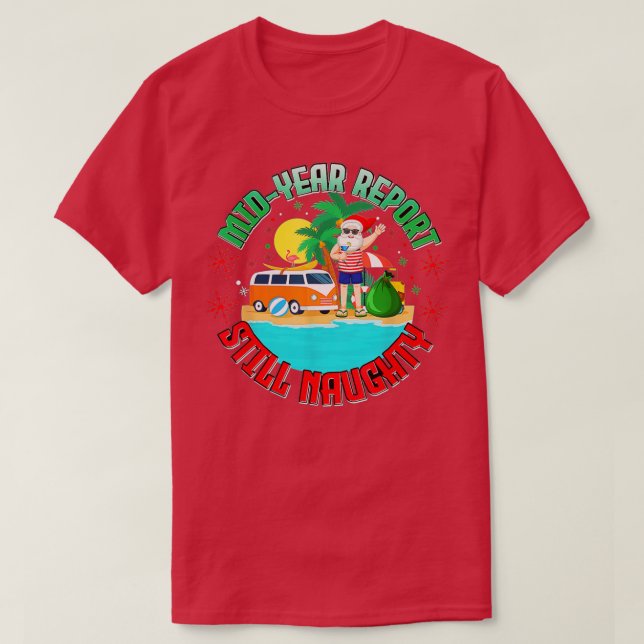 Halbjahresbericht immer noch unheimlich Weihnachts T-Shirt (Design vorne)