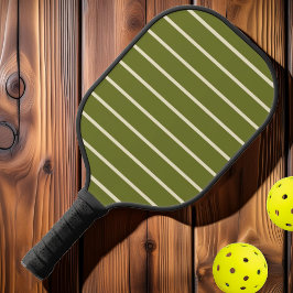 Halbjahrhundertelange, gestrippte, süße Olivenfarb Pickleball Schläger
